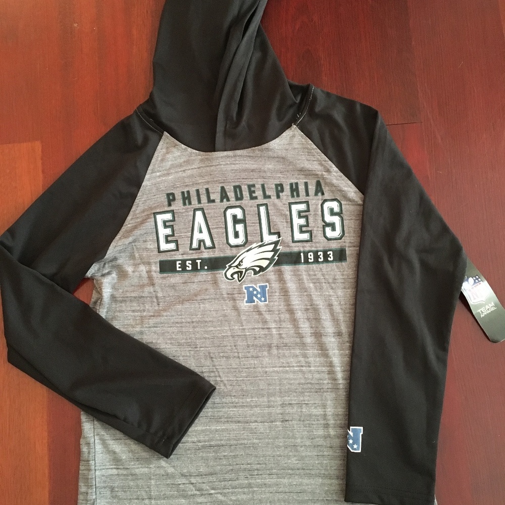 NFL Philadelphia Eagles Boys Pullover Hoodie - Size M (10/12)